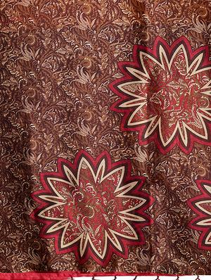 set of 2 multicolor printed saree combo with blouse - 16319629 - Standard Image - 6