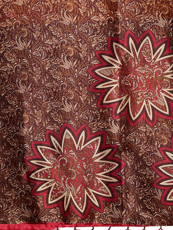 set of 2 multicolor printed saree combo with blouse - 16319632 - Zoom Image - 6