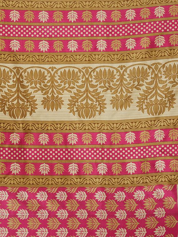 set of 2 multicolor printed saree combo with blouse - 16319636 - Zoom Image - 6