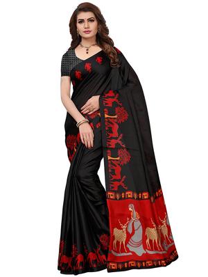 set of 2 multicolor printed saree combo with blouse - 16319641 - Standard Image - 3