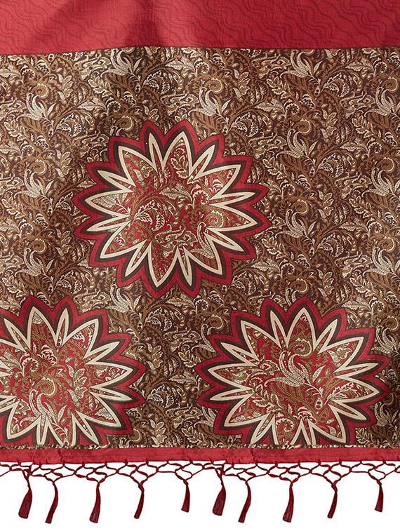 set of 2 multicolor printed saree combo with blouse - 16319767 - Zoom Image - 6