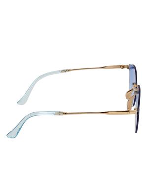 zyaden golden round unisex sunglasses - 16321180 - Standard Image - 3