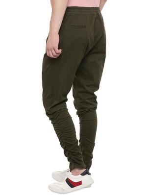green solid full length track pants - 16321283 - Standard Image - 3