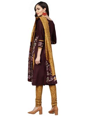 batik printed unstitched suit - 16322181 - Standard Image - 3