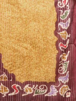 batik printed unstitched suit - 16322181 - Standard Image - 6