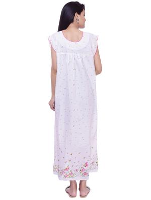 lace trim floral night gown - 16322910 - Standard Image - 3