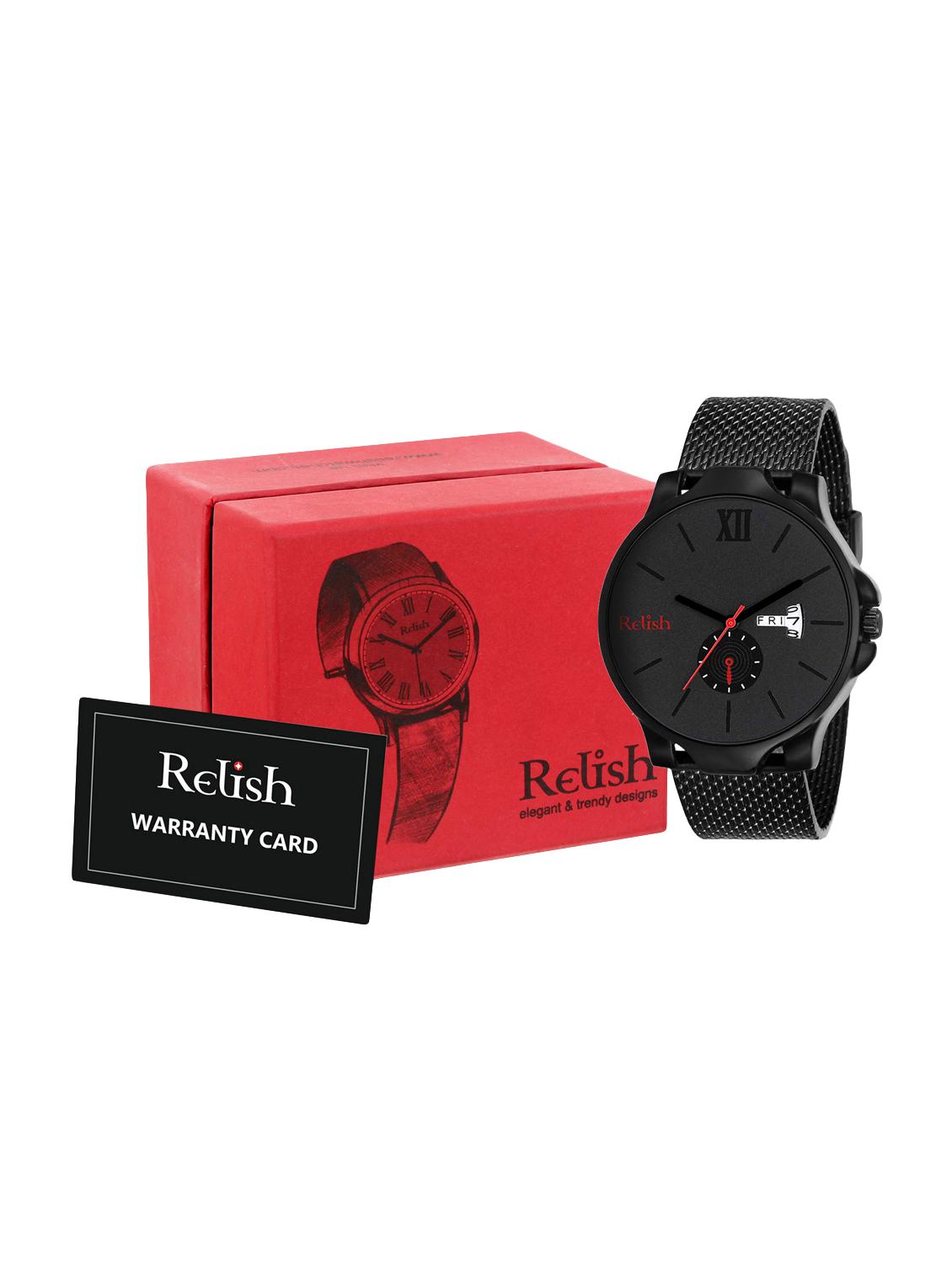 Relish Analogue Black Dial Men's & Boy's Watch (RE-BB1034DD) - 16323411 - Zoom Image - 3