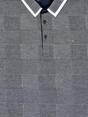 polo neck grid pattern t-shirt - 16324137 - Standard Image - 3