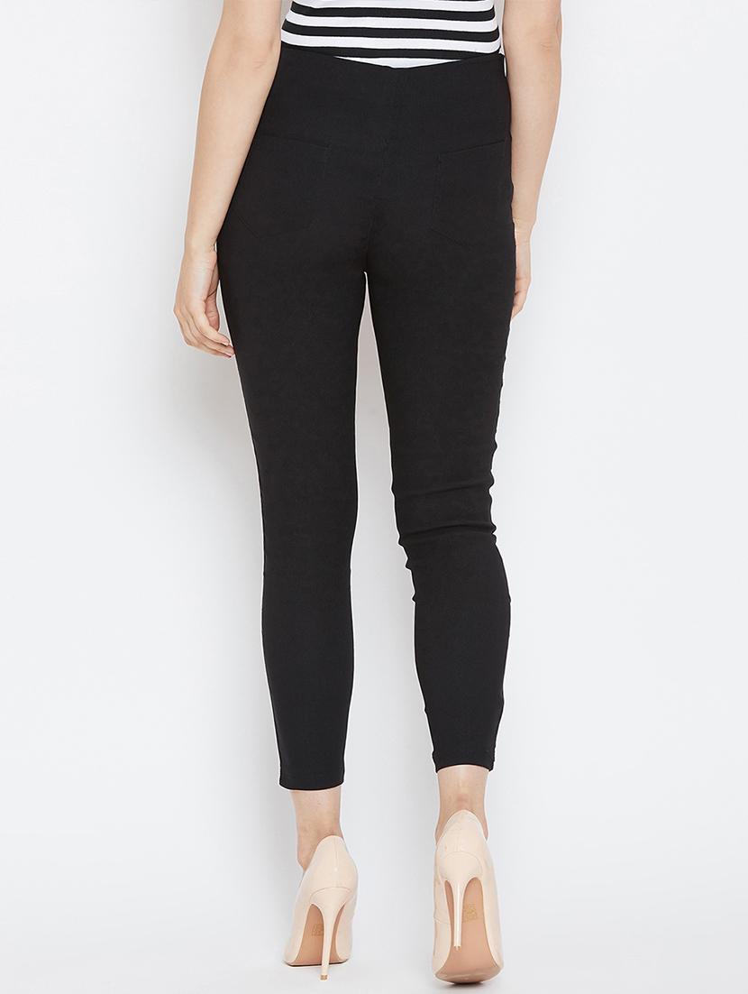 zip detail high rise jeggings - 16324222 - Zoom Image - 3