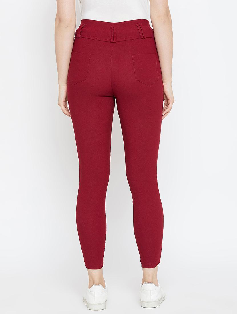 button detail high rise jeggings - 16324228 - Zoom Image - 3