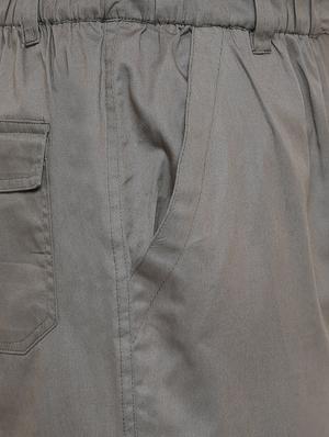 brown solid cargo trousers - 16324406 - Standard Image - 6