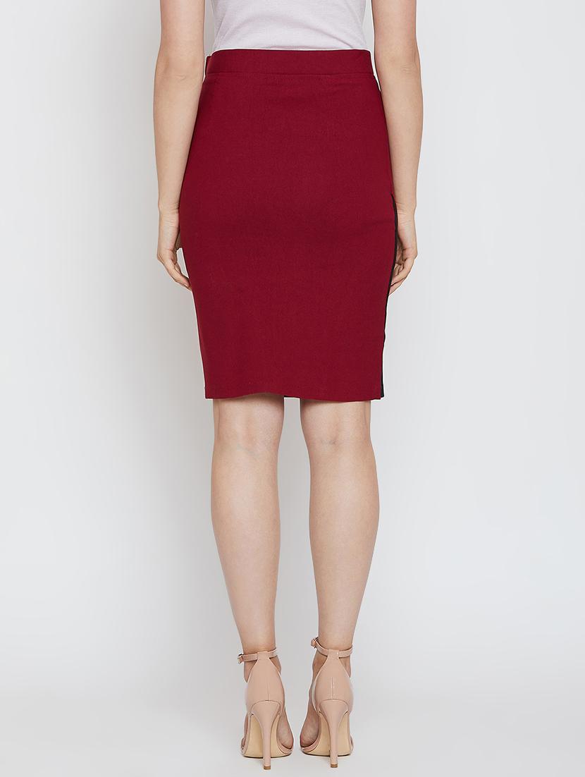 color block pencil skirt - 16324493 - Zoom Image - 3