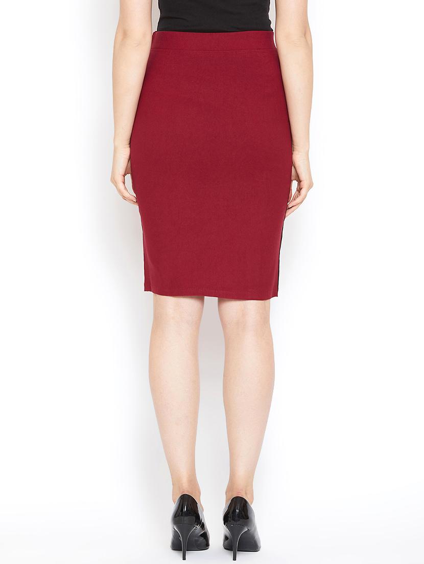 color block pencil skirt - 16324495 - Zoom Image - 3