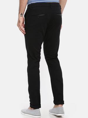 black solid chinos - 16325736 - Standard Image - 3