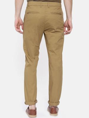 brown solid chinos - 16325757 - Standard Image - 3