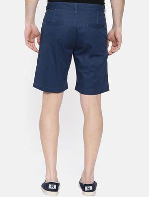 navy blue solid bermuda - 16325825 - Standard Image - 3