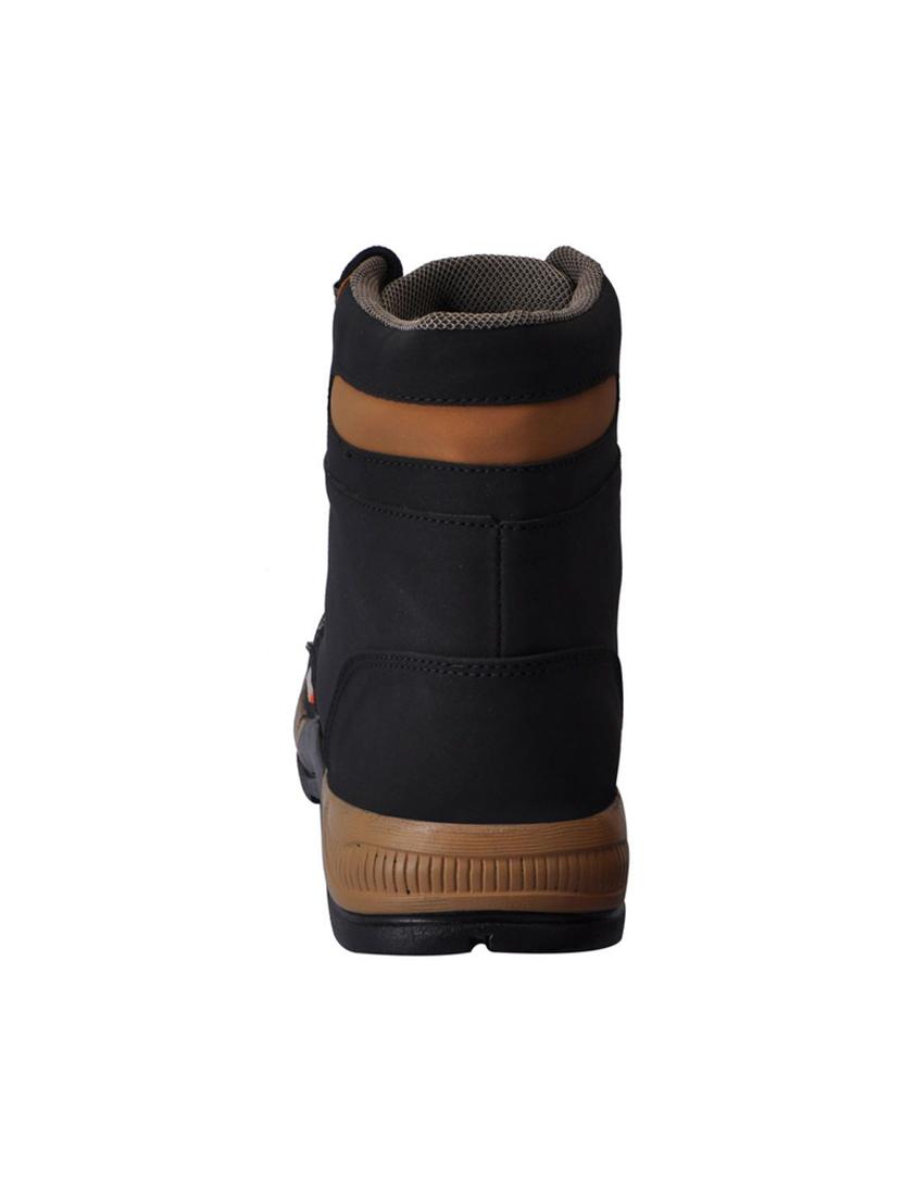 FAUSTO black leatherette high ankle boots - 16325862 - Zoom Image - 3