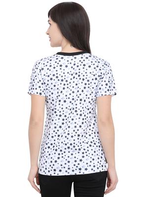 star print round neck t-shirt - 16326162 - Standard Image - 3
