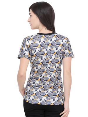 quirky print round neck t-shirt - 16326164 - Standard Image - 3