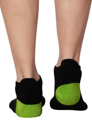 black cotton ankle length sock - 16326792 - Standard Image - 3