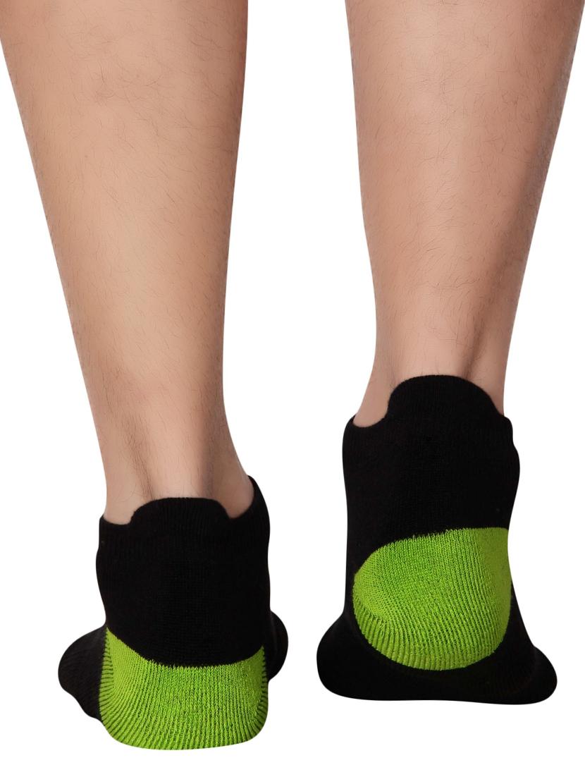 black cotton ankle length sock - 16326792 - Zoom Image - 3