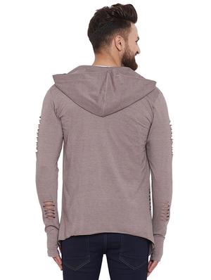 brown ripped shrug - 16327664 - Standard Image - 3