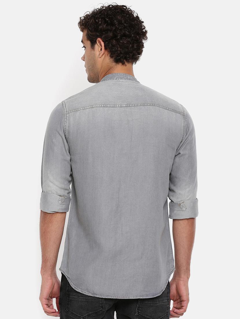 grey faded denim shirt - 16327730 - Zoom Image - 3
