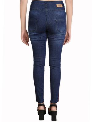 side tape skinny fit jeans - 16327821 - Standard Image - 3