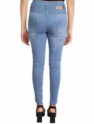 side tape skinny fit jeans - 16327825 - Standard Image - 3