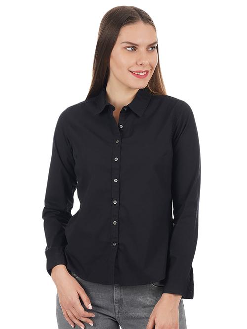 curved hem solid shirt - 16328188 - Very Small Image - 1