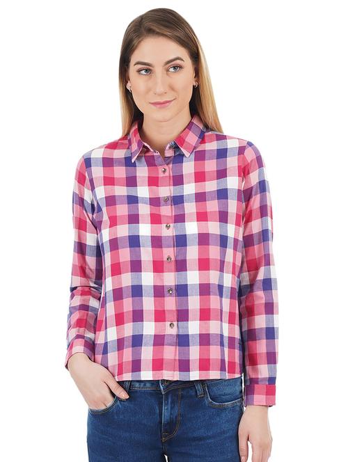 long sleeved checkered shirt - 16328190 - Very Small Image - 1