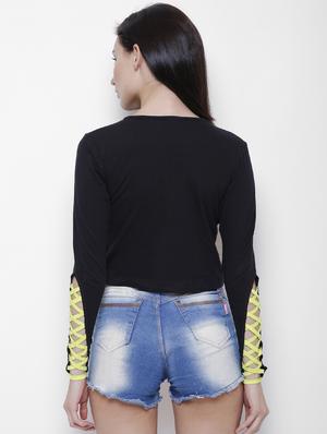 criss-cross detail solid top - 16328451 - Standard Image - 3