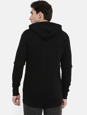 black solid sweatshirt - 16329650 - Standard Image - 3