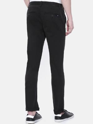 black solid chinos - 16330104 - Standard Image - 3