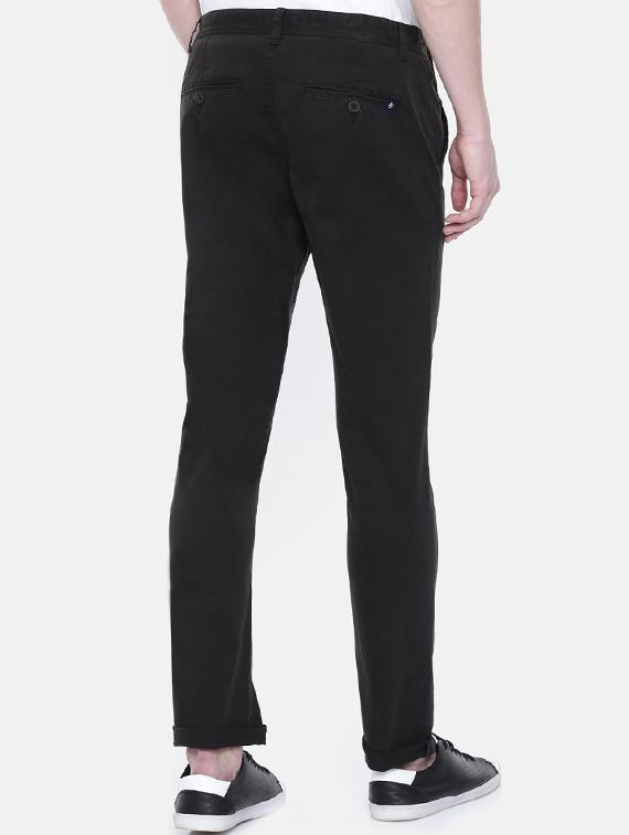 black solid chinos - 16330104 - Zoom Image - 3