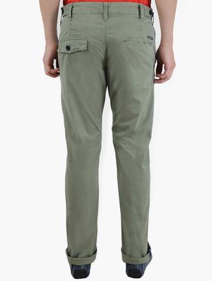 green solid chinos - 16330126 - Standard Image - 3