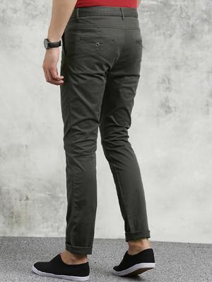 black solid chinos - 16330137 - Standard Image - 3