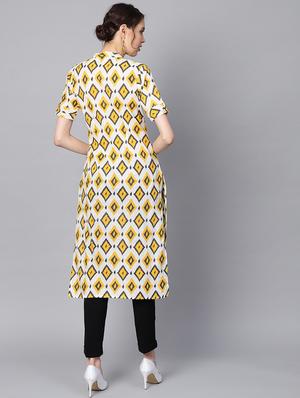 Printed straight kurta - 16330436 - Standard Image - 3