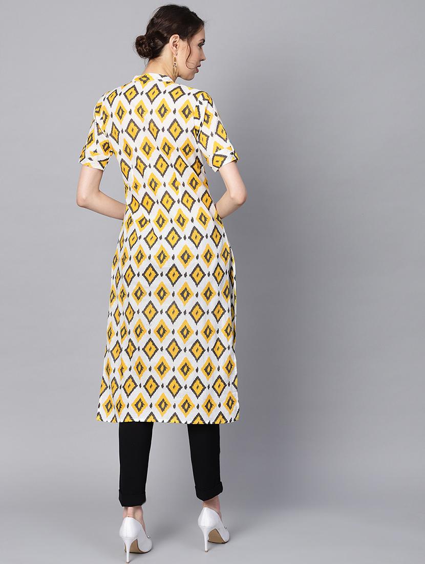 Printed straight kurta - 16330436 - Zoom Image - 3