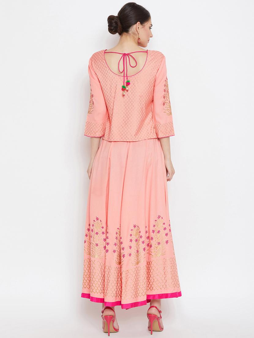 block printed skirt top set - 16330709 - Zoom Image - 3