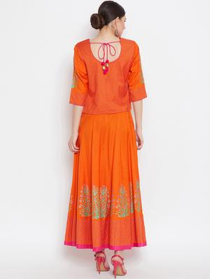 block printed skirt top set - 16330710 - Standard Image - 3