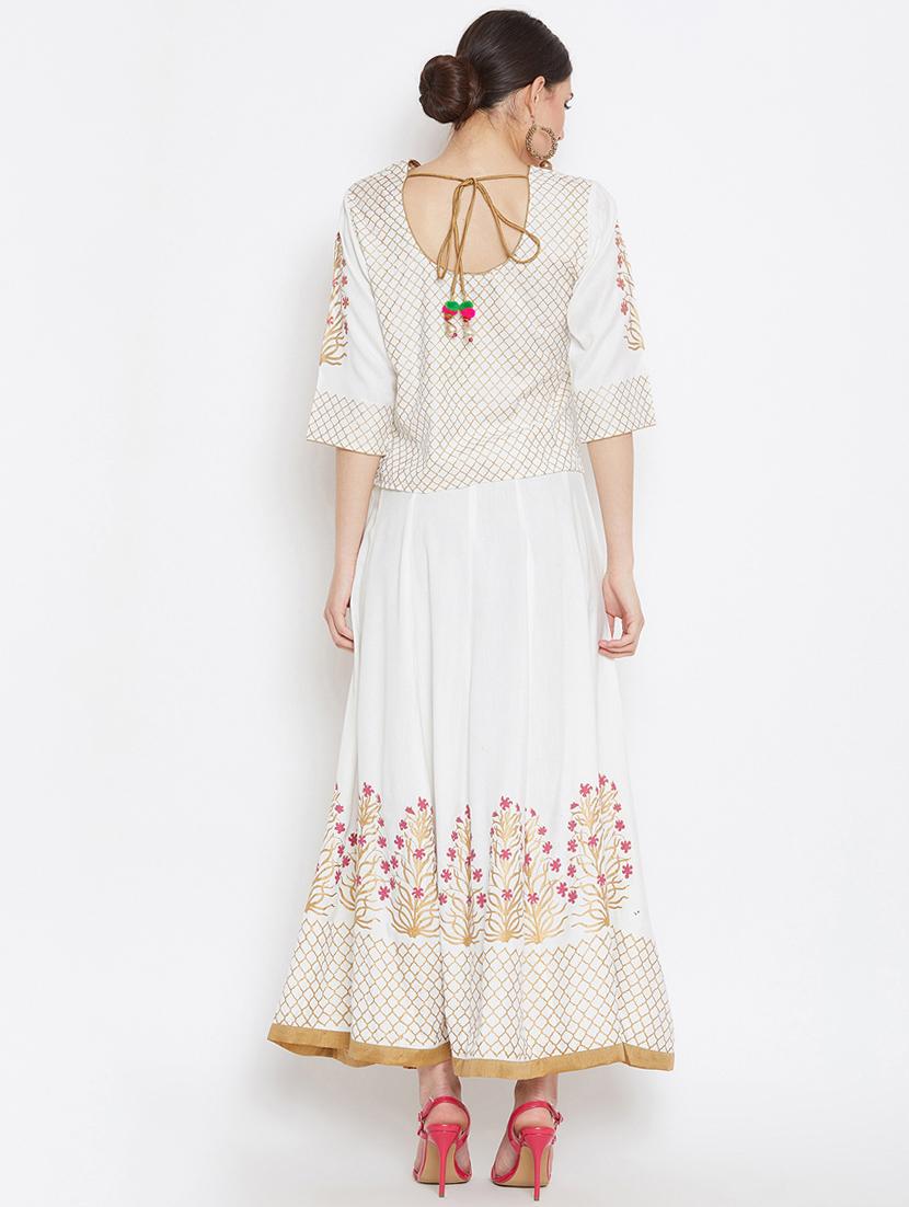 block printed skirt top set - 16330712 - Zoom Image - 3