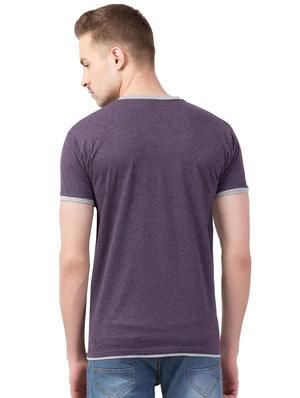 purple solid t-shirt - 16330722 - Standard Image - 3