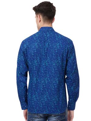 blue cotton casual shirt - 16331049 - Standard Image - 3