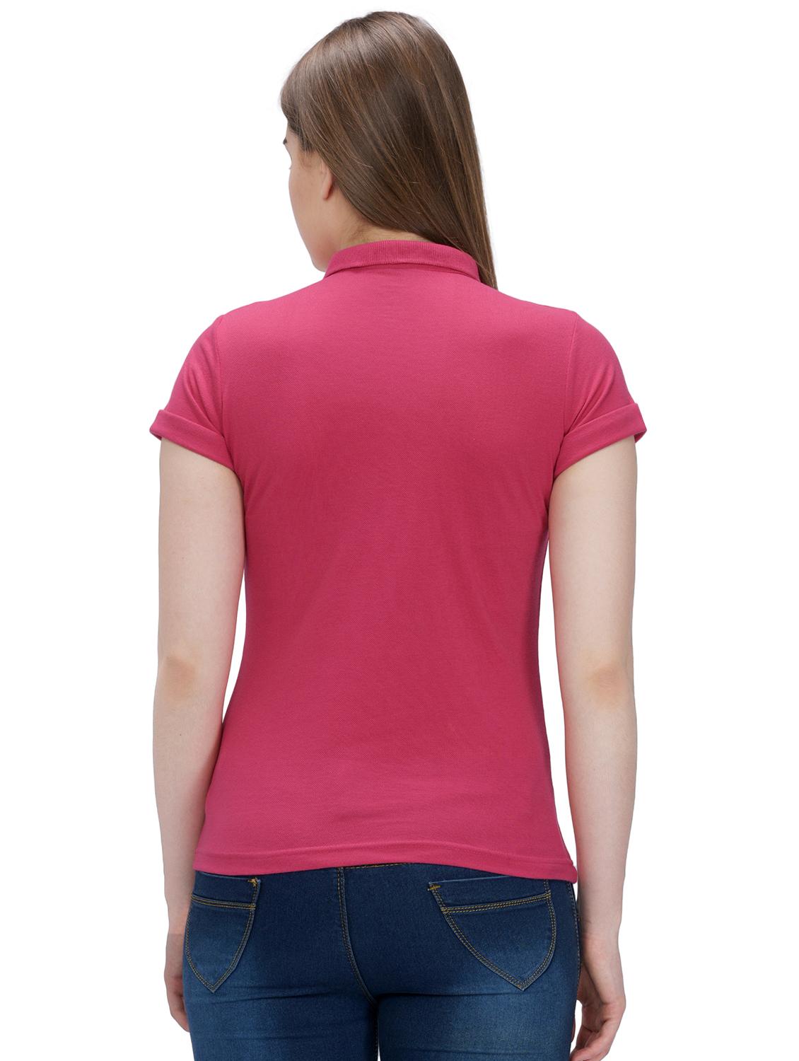short sleeved solid polo tee - 16331461 - Zoom Image - 3