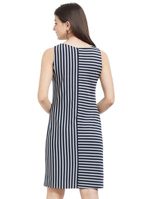 sleeveless striped sheath dress - 16332191 - Standard Image - 3