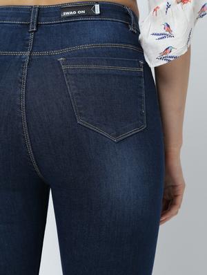high rise stone washed jeans - 16332363 - Standard Image - 6