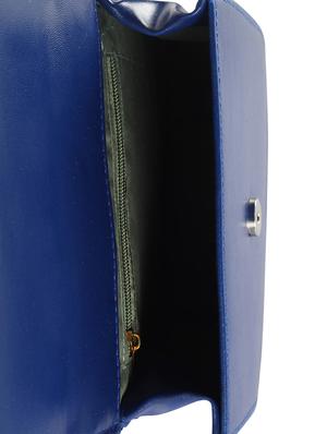 blue leatherette (pu) regular sling bag - 16332692 - Standard Image - 3
