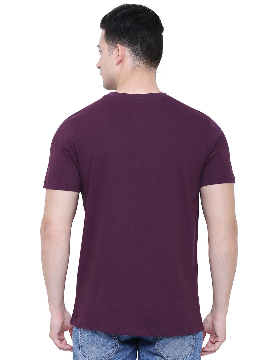 purple solid t-shirt - 16333211 - Zoom Image - 3