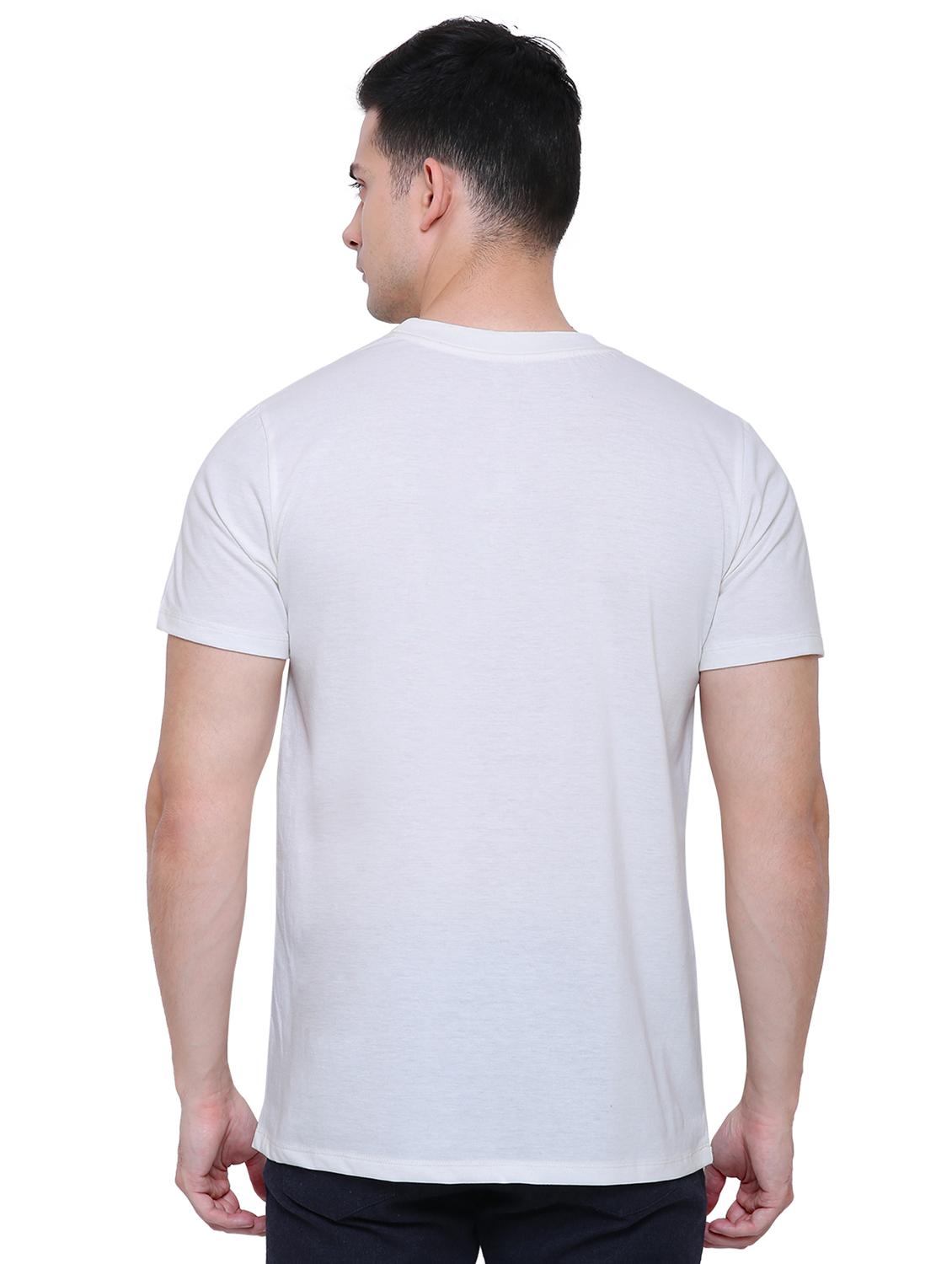 white solid t-shirt - 16333215 - Zoom Image - 3